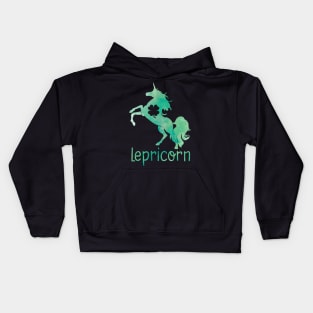 Lepricorn Unicorn Leprechaun St. Patrick's Day T-Shirt Kids Hoodie